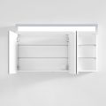Luxusná kúpeľňová skrinka Miami, 100 cm, otvorená, moderné zrkadlové skrinky a moderný kúpeľňový nábytok, zrkadlová skrinka s LED osvetlením | www.zrkadloveskrinky.eu