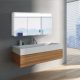 Luxusná kúpeľňová skrinka Miami, 120 cm, 3 dvere, moderná zrkadlová skrinka, luxusný kúpeľňový nábytok za najlepšiu cenu| www.zrkadloveskrinky.eu