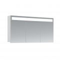 Luxusná kúpeľňová skrinka Miami, 120 cm, 3 dvere, moderné zrkadlové skrinky a moderný kúpeľňový nábytok, zrkadlová skrinka s LED osvetlením | www.zrkadloveskrinky.eu