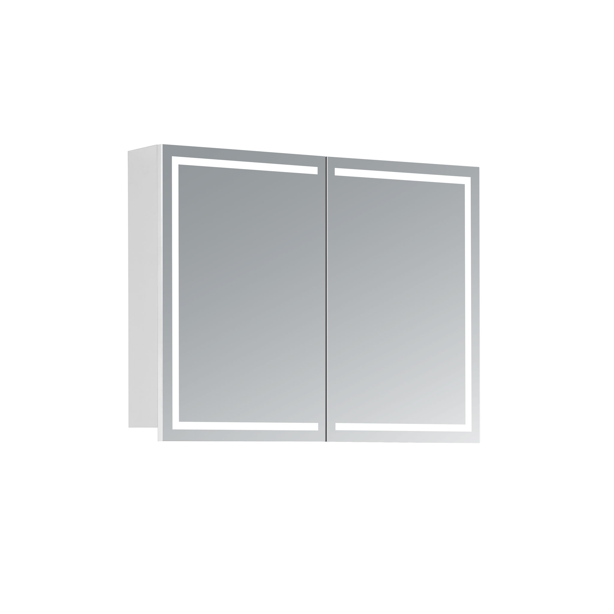 Led zrkadlo do kúpeľne, moderná zrkadlová skrinka Milano, 80 cm, moderná kúpeľňa, led zrkadlo, skrinka s podsvietením | www.zrkadloveskrinky.eu