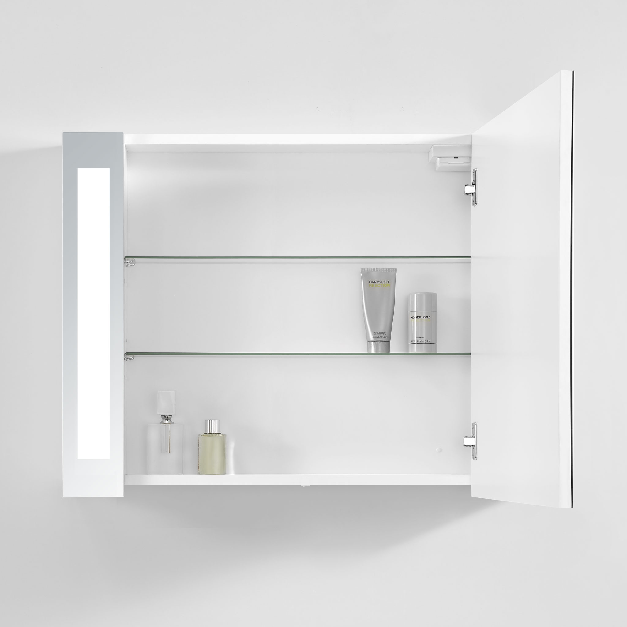 Kúpeľňová skrinka so zrkadlom Venedig, 80 cm, otvorená, moderné zrkadlo do kúpeľne, led osvetlenie, nemecký dizajn a kvalita za najlepšiu cenu | www.zrkadloveskrinky.eu