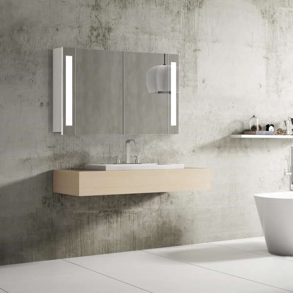 Luxusná LED zrkadlová skrinka VENEDIG, 100 cm, moderná kúpeľňová skrinka s LED svetlom do každej kúpeľne, moderný kúpeľňový nábytok a zrkadlové skrinky za najlepšiu cenu | www.zrkadloveskrinky.eu