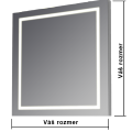 Zrkadlo ELEMENT 12 ATYPxATYPx40 LED 